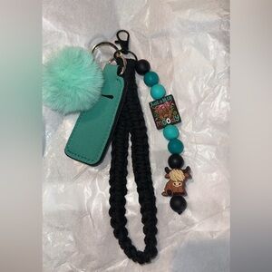 Just a Little Moody homemade macrame keychain